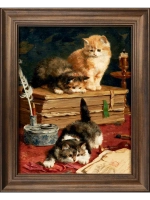 Картина интерьерная на холсте в раме 25*31 см