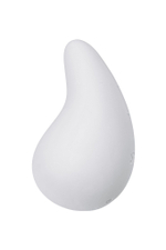 Белый вибромассажер в форме капли Dew Drop (Цвет: белый)