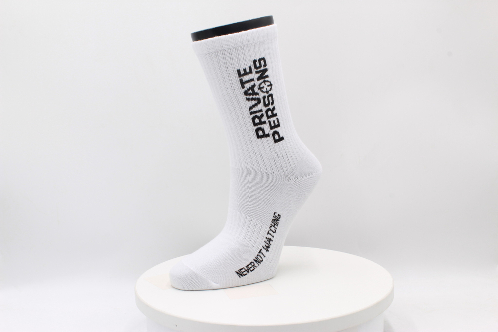 PP LOGO SOCKS WHITE