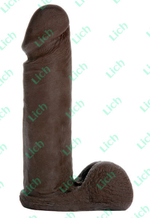 Черная насадка-реалистик для системы харнесс, 15.2 см