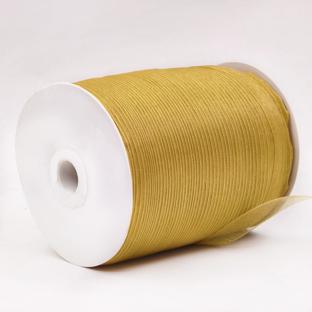 Лента Органза, (1см*320м), Медный #12