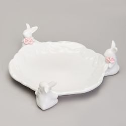 БЛЮДО СЕРВИРОВОЧНОЕ "КРОЛИКИ" 21,5Х21,5Х6 СМ