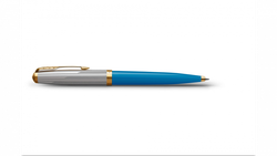 Шариковая ручка Parker 51 Premium Turquoise GT стержень: M, цвет чернил: black, в подарочной упаковке.