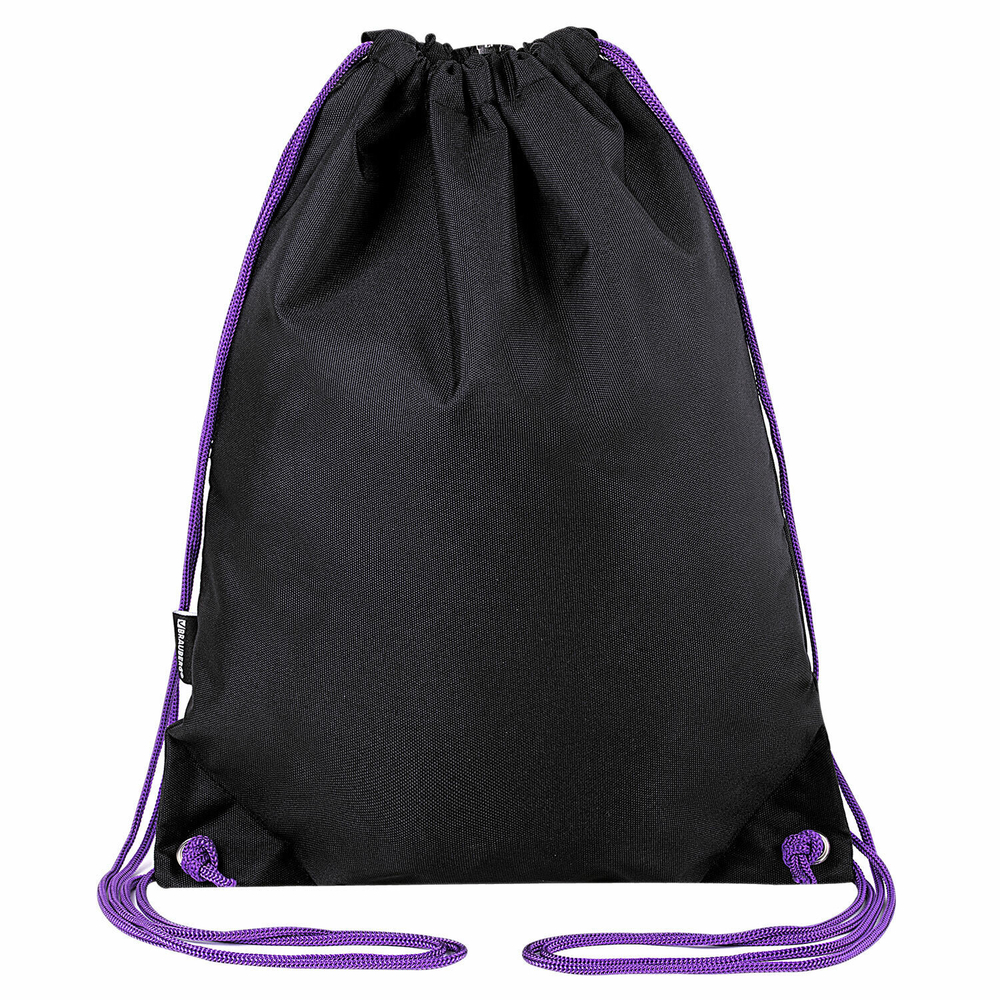 Мешок для обуви BRAUBERG плотный карман на молнии подкладка 43х33 см "Neon Purple" (2 штуки в упаковке)