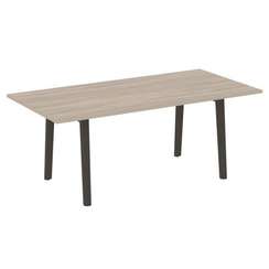 Onix Wood Direct Стол переговорный OW.PRG-19 Дуб Аттик/Дуб Темный/Металл Антрацит 1980*980*750