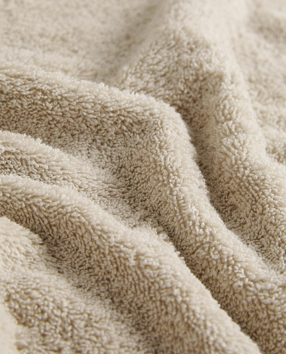 Zara Home - Гладкое махровое хлопковое банное полотенце (500 гхм2), бежевый, 90х150 см