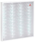 Светильник LED-панель ДВО 2001A 40Вт 5000К IP40 588х588мм Грильято микропризма БАП 3ч LIGHTING PRO IEK