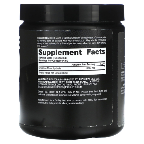 ProSupps, Креатин 300, без добавок, 300 г (10,58 унции)