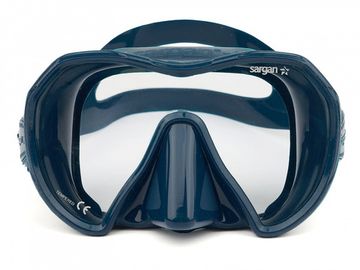 Набор маска+трубка в сумке Sargan Сталкер-Н темно-синий/черный