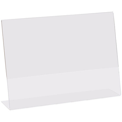 Бейдж настольный OfficeSpace, А4 210х297, односторонний горизонтальный, прозрачный