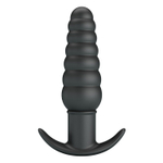 Черный анальный вибростимулятор Aeolis - 11 см.