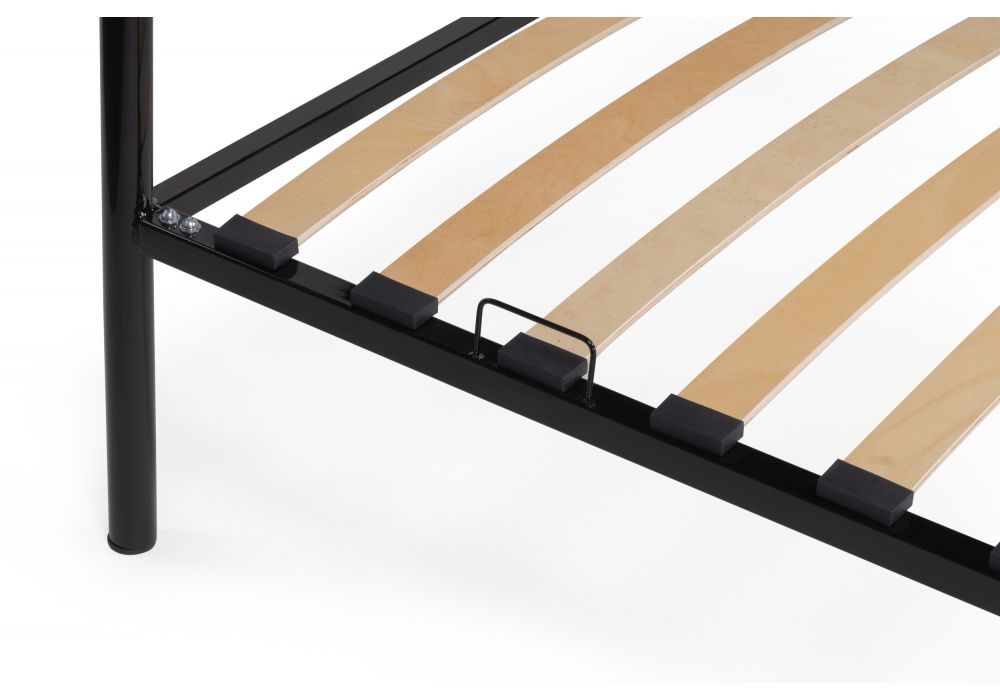 Двуспальная кровать Нерика 160х200 черная