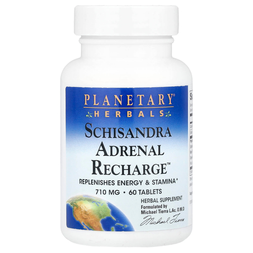 Planetary Herbals, Лимонник Adrenal Recharge ™, 60 таблеток