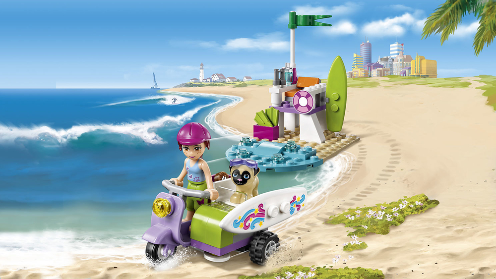 LEGO Friends: Пляжный скутер Мии 41306 — Mia's Beach Scooter — Лего Френдз Друзья Подружки