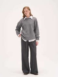 Джемпер с шерстью енота "Серый меланж" женский