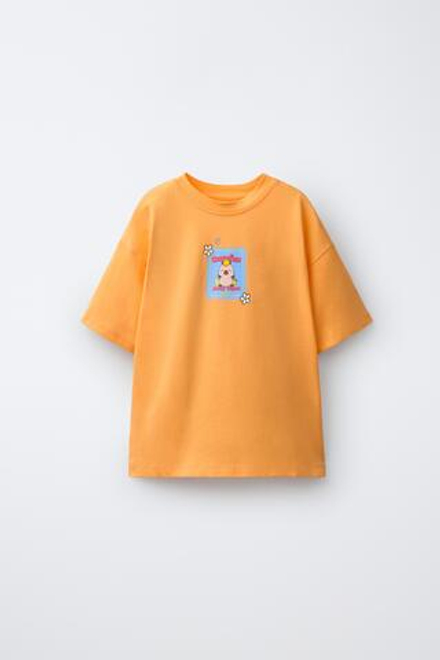 ZARA ФУТБОЛКА «КАПИБАРА» CAPYFUN ©, ОРАНЖЕВЫЙ