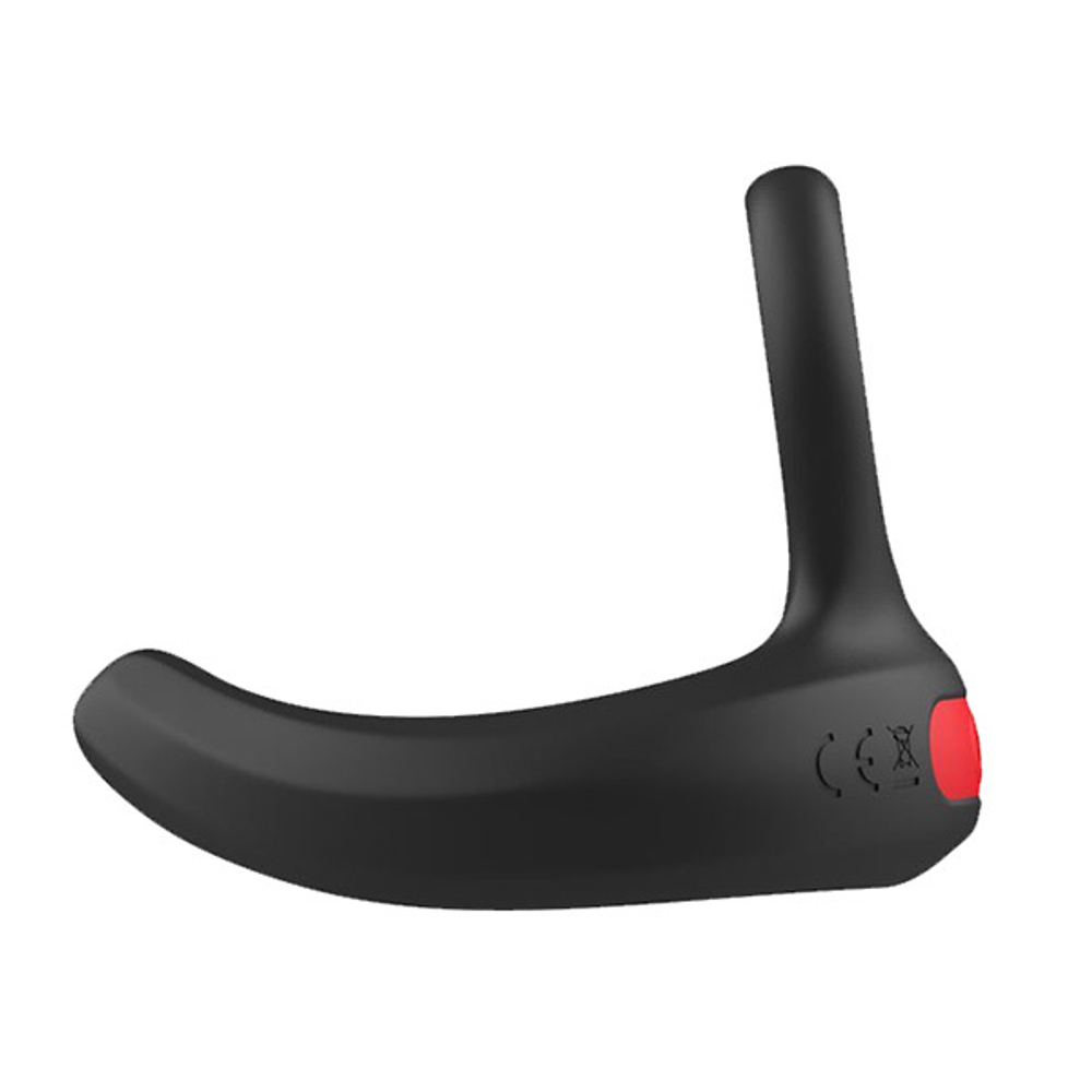 Черное эрекционное виброкольцо 3,3см с пультом ДУ I-Moon Cock Ring MY-918