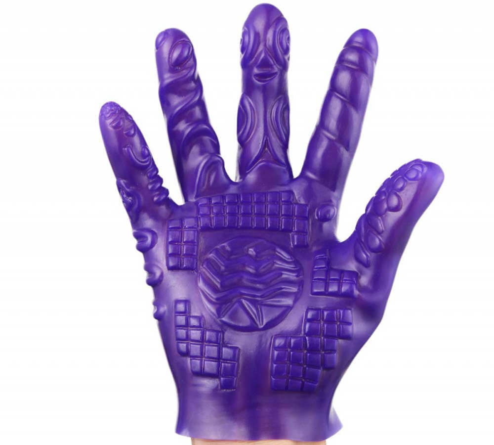 Перчатка для стимуляции фиолетовая