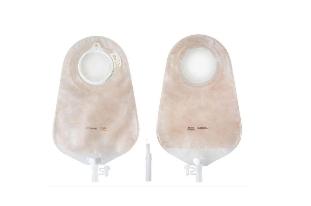 Уростомный мешок Coloplast 176390, фланец 60мм, прозрачный, большой, 20 шт.
