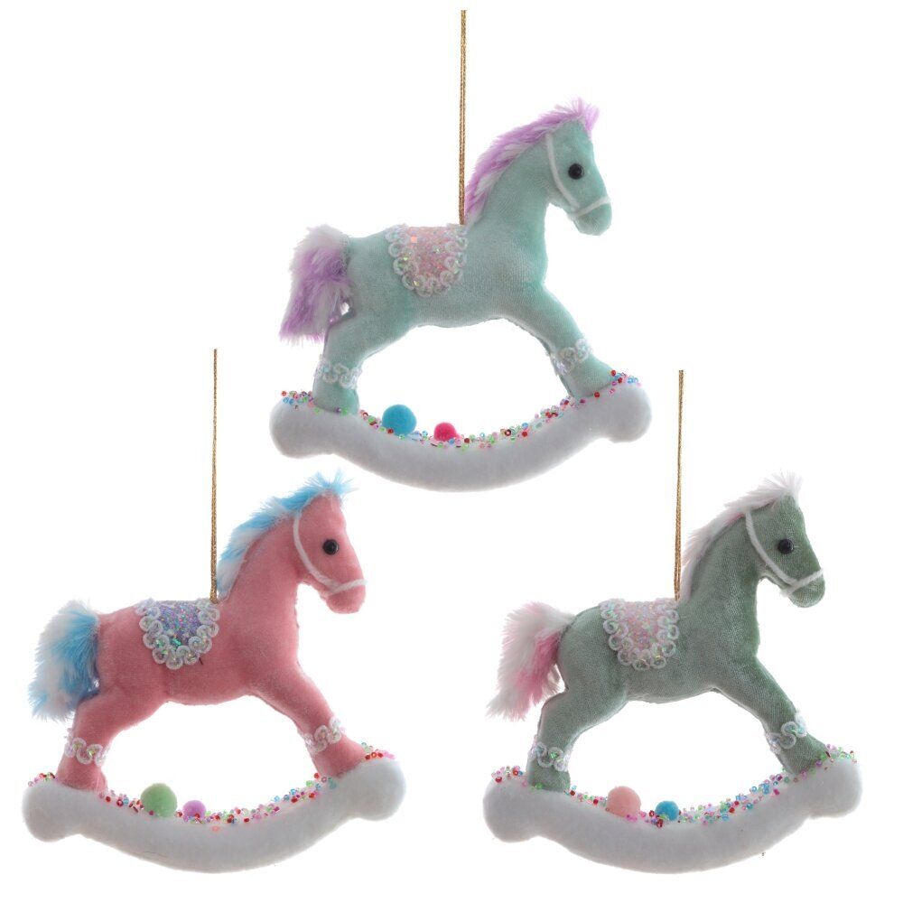 GAEM Изделие декоративное подвесное "Лошадка", L15 W3 H14 см, 3в.
