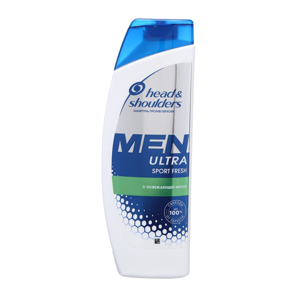 Head&Shoulders Шампунь против перхоти для волос мужской Men Ultra Sport Fresh с добавлением освежающей мяты 400 мл (88371)
