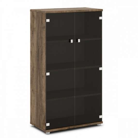 Шкаф со стеклом средний 820х440х1490 V-667