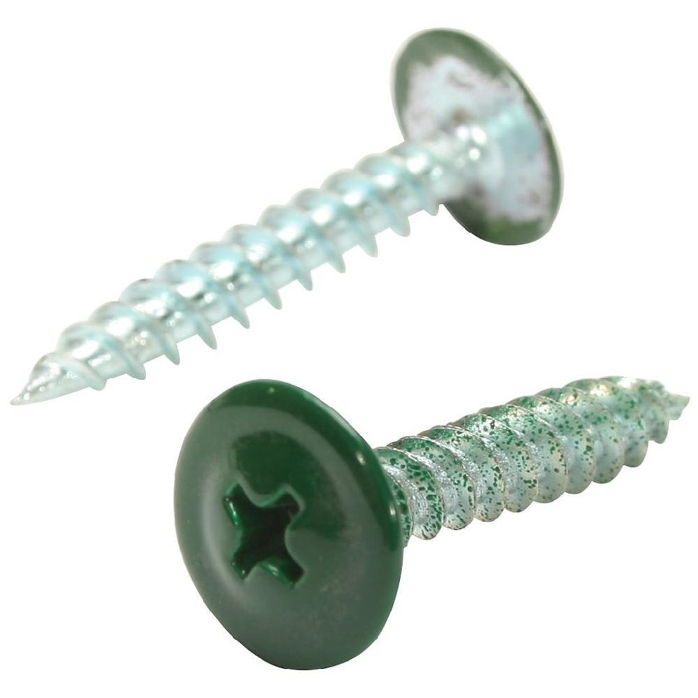 Саморез п/с острый с п/ш RAL 6005 4,2х19 зеленый