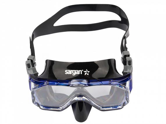 Маска детская Sargan Панорама черный/синий