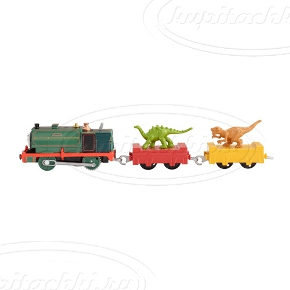 Паровозик Самсон с двумя вагончиками Motorized (Trackmaster)