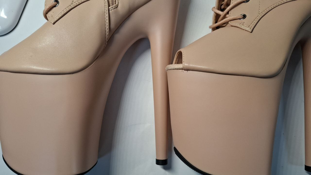 KIKO. Ботильоны тройки. Матовые. Открытые - SHDB-032-3-ekoz-mat-bei_sale37_051