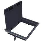 Лючок ревизионный в пол 16 мод.,  крышка ABS + гальванизированная стальная вставка