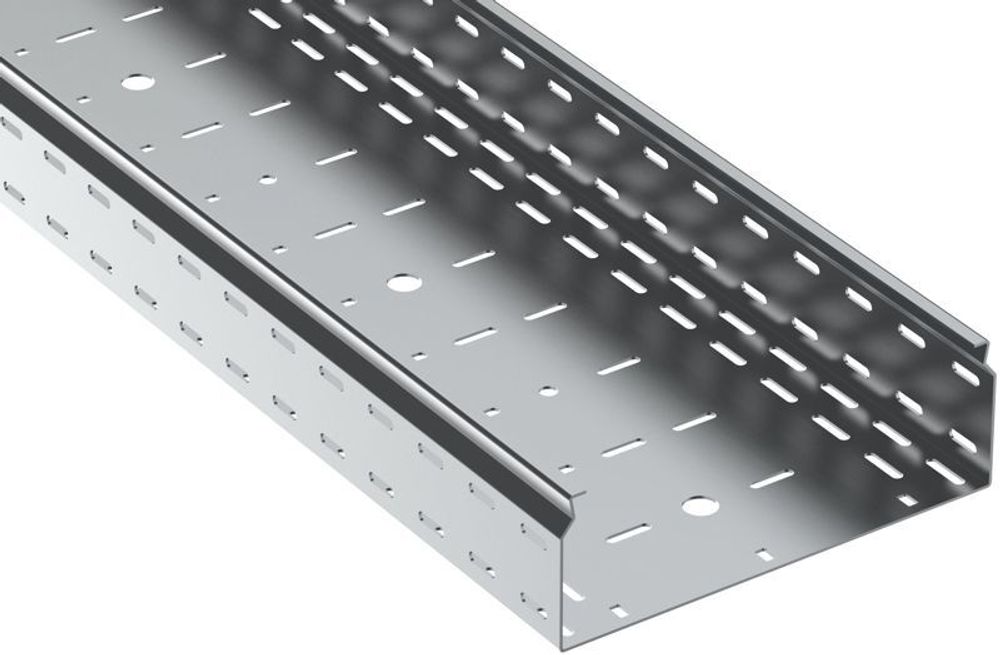 Лоток листовой перфорир. 100х300 L2500 сталь 2.0мм ESCA 7 IEK CLP10-100-300-200-D25