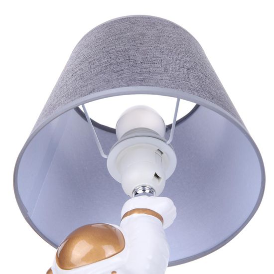 8208/1T MODERNI LN25 000 белый/серый, керамика/текстиль Настольная лампа Е27 1*60W 220V ATLAS