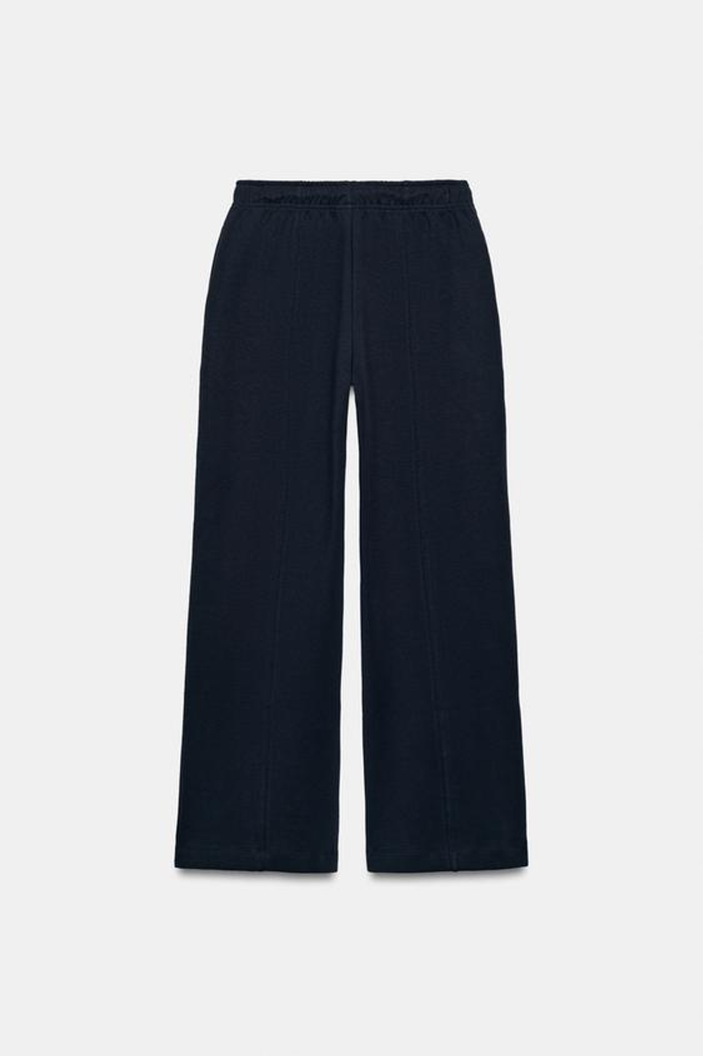 ZARA ПРЯМЫЕ БРЮКИ ИЗ ИНТЕРЛОКА, МОРСКОЙ СИНИЙ