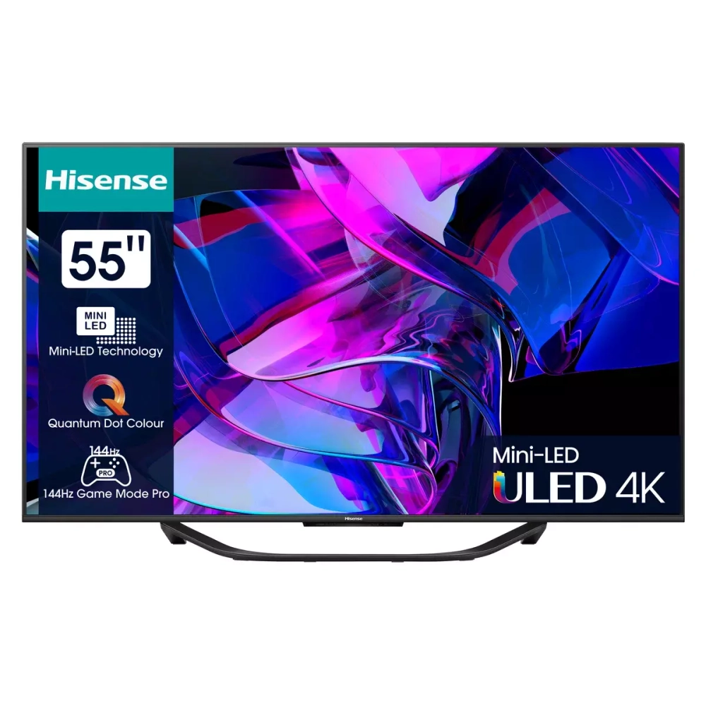 Телевизор LED Hisense 55" 55U7KQ темно-серый 4K Ultra HD 120Hz