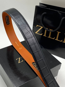 Ремень Zilli из кожи крокодила