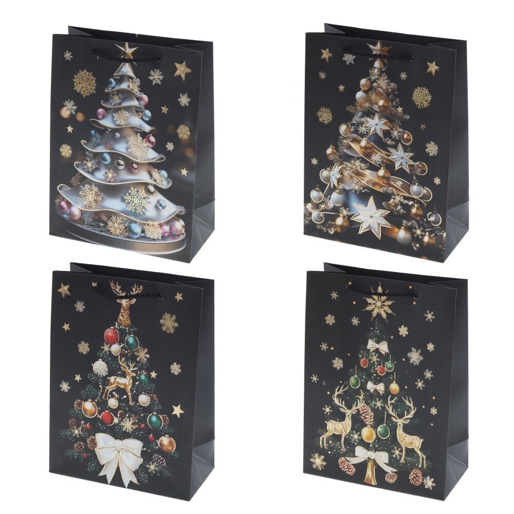 GAEM Пакет подарочный (бумага 210г/м2, блок 12шт), L18 W8,5 H24 см, 4в.