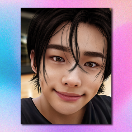 Арт принт / alexstayart / STRAY KIDS / Хёнджин #17