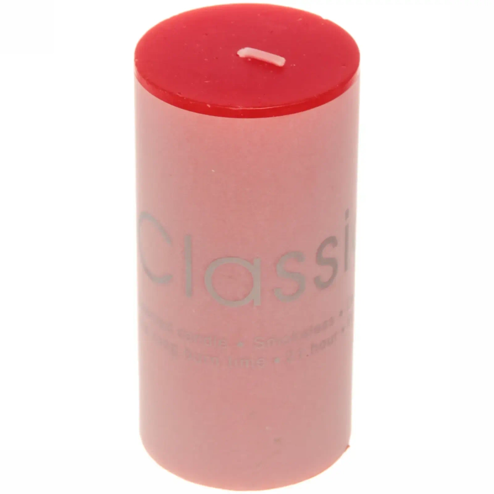 Свеча «Classic» 5*10см цвет красный ZD-003