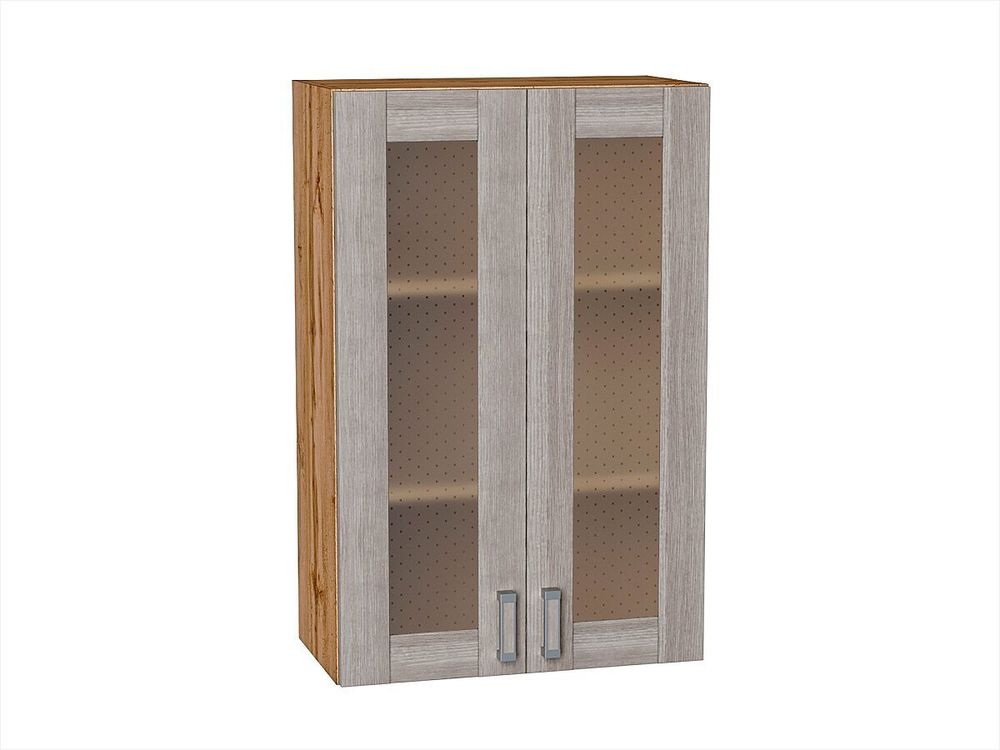 Шкаф верхний с 2-мя остекленными дверцами Лофт