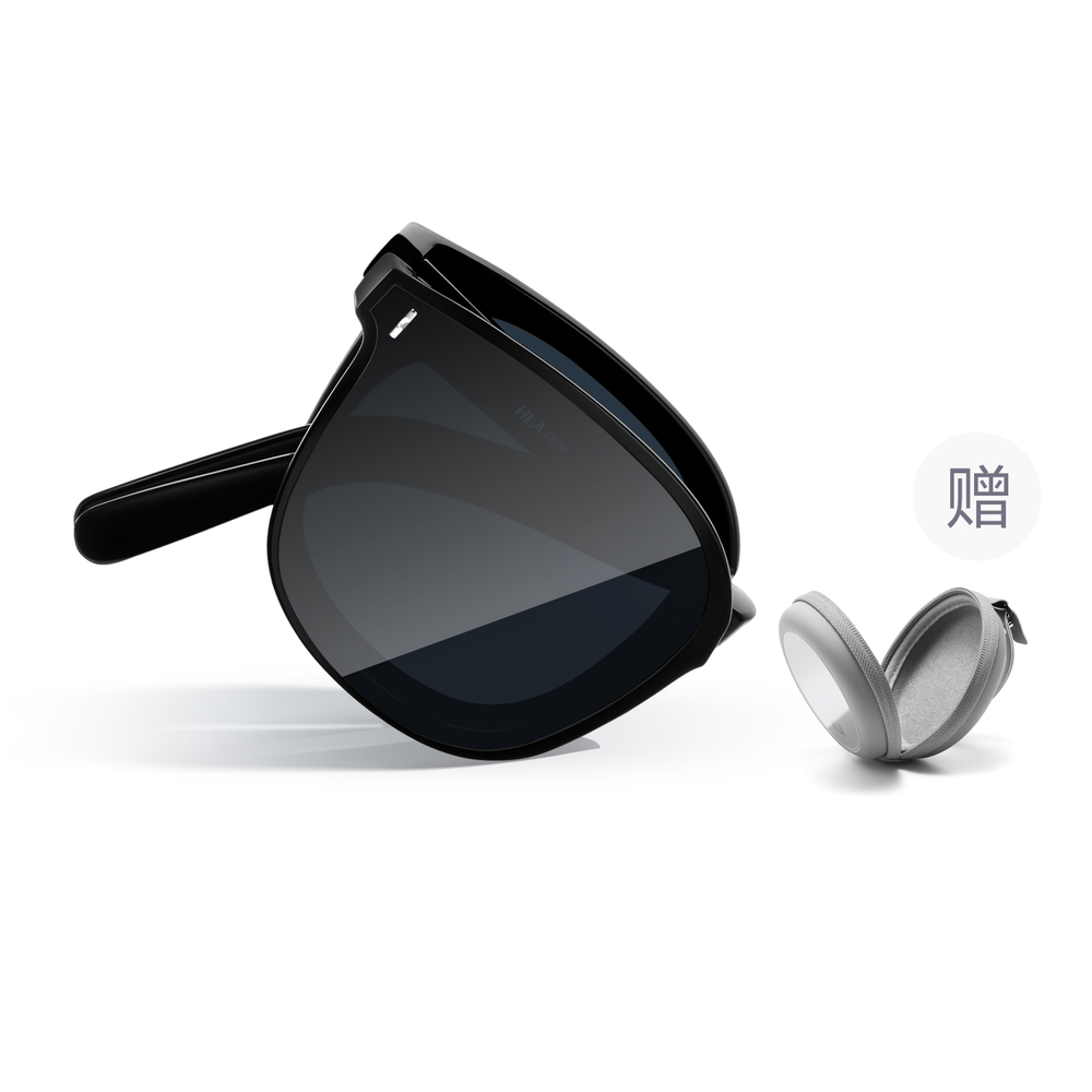 HLA TR/Memory Plastic Square Sunglasses Unisex