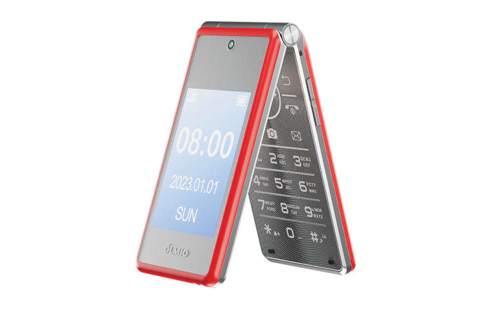 Мобильный телефон Olmio F50 красный