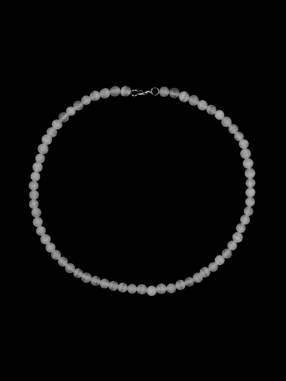 Бусы из кошачьего глаза kgbu002-bel8