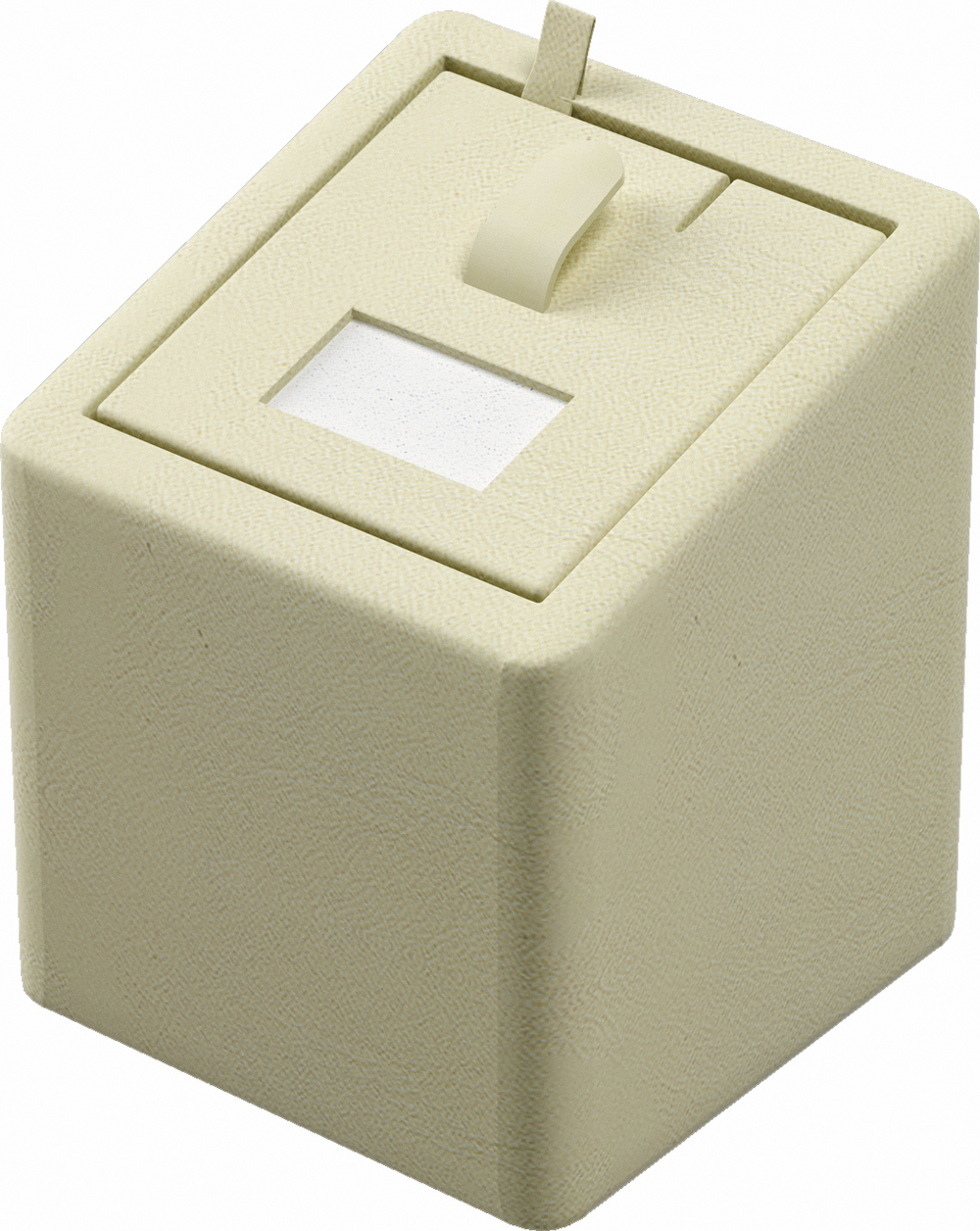 Подставка для кольца/кубик наклонный/выним.вкладыш/язычок/прорезь/окошко/петелька/Н-60 мм.