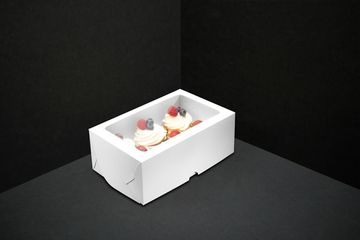 Короб с окном для 6 капкейков