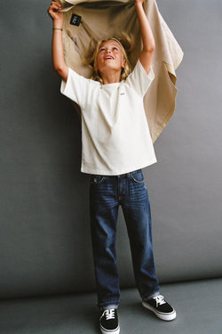 ZARA ДЖИНСЫ ПРЯМОГО КРОЯ, СИНИЙ