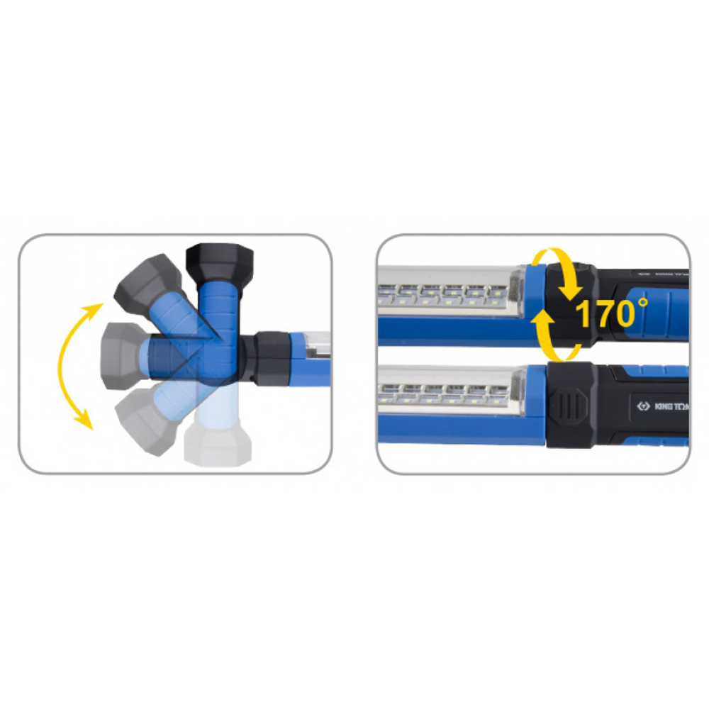 KING TONY (9TA31A) Фонарь светодиодный под капот автомобиля, Li-Ion, 1200 люмен