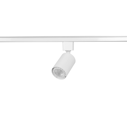 Трековый светильник однофазный ЭРА TR76-GU10 WH под лампу GU10 белый