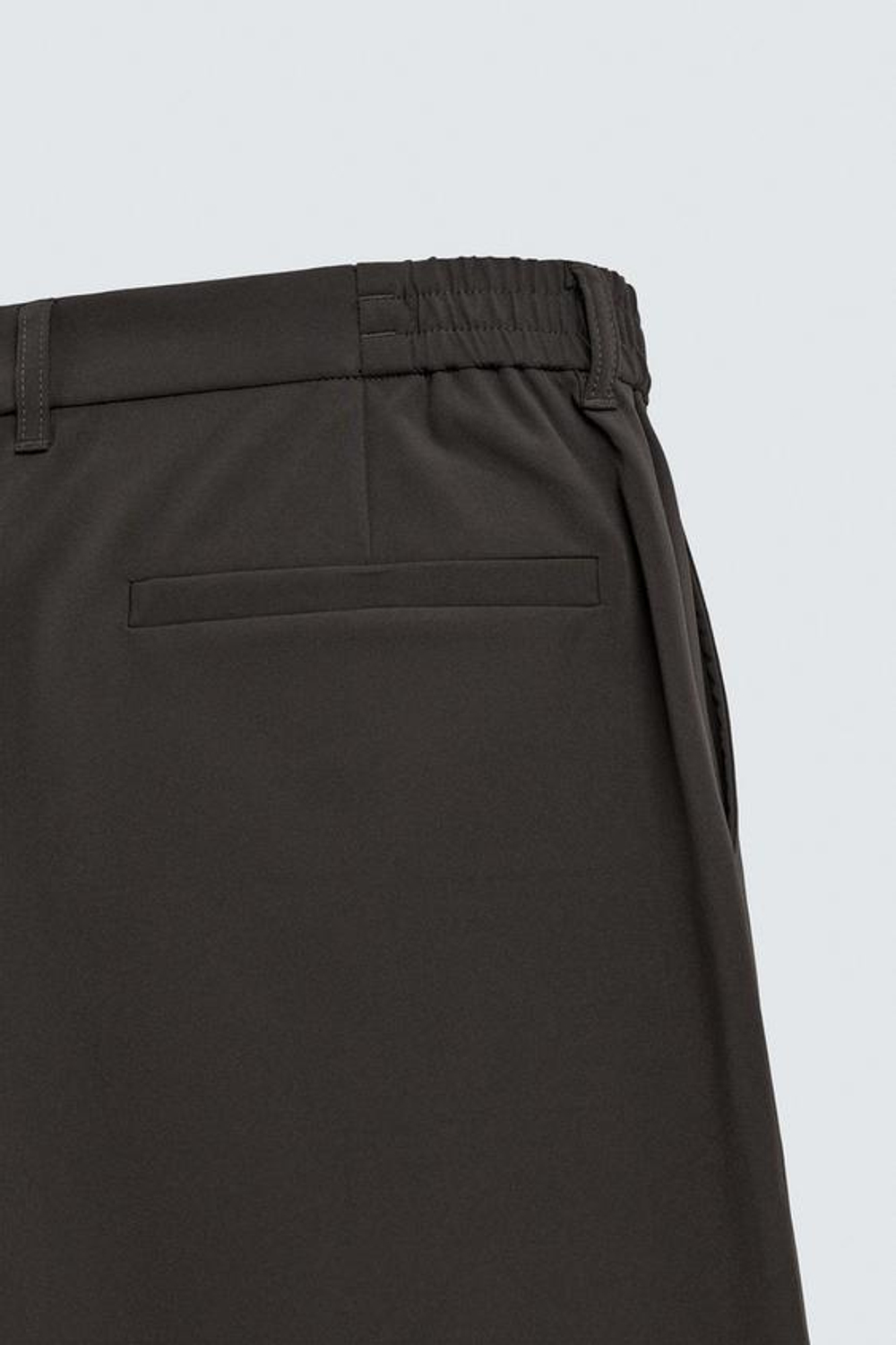 ZARA БРЮКИ REGULAR FIT КОМФОРТНОЙ ПОСАДКИ, КОРИЧНЕВЫЙ