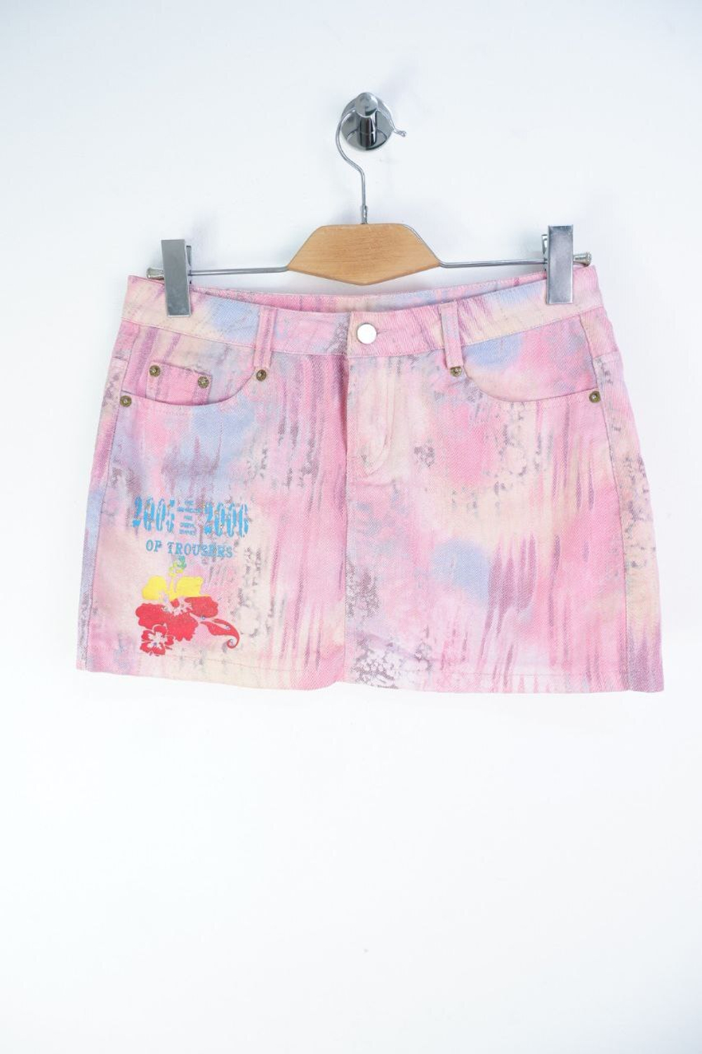 Юбка джинсовая яркая 46 размер